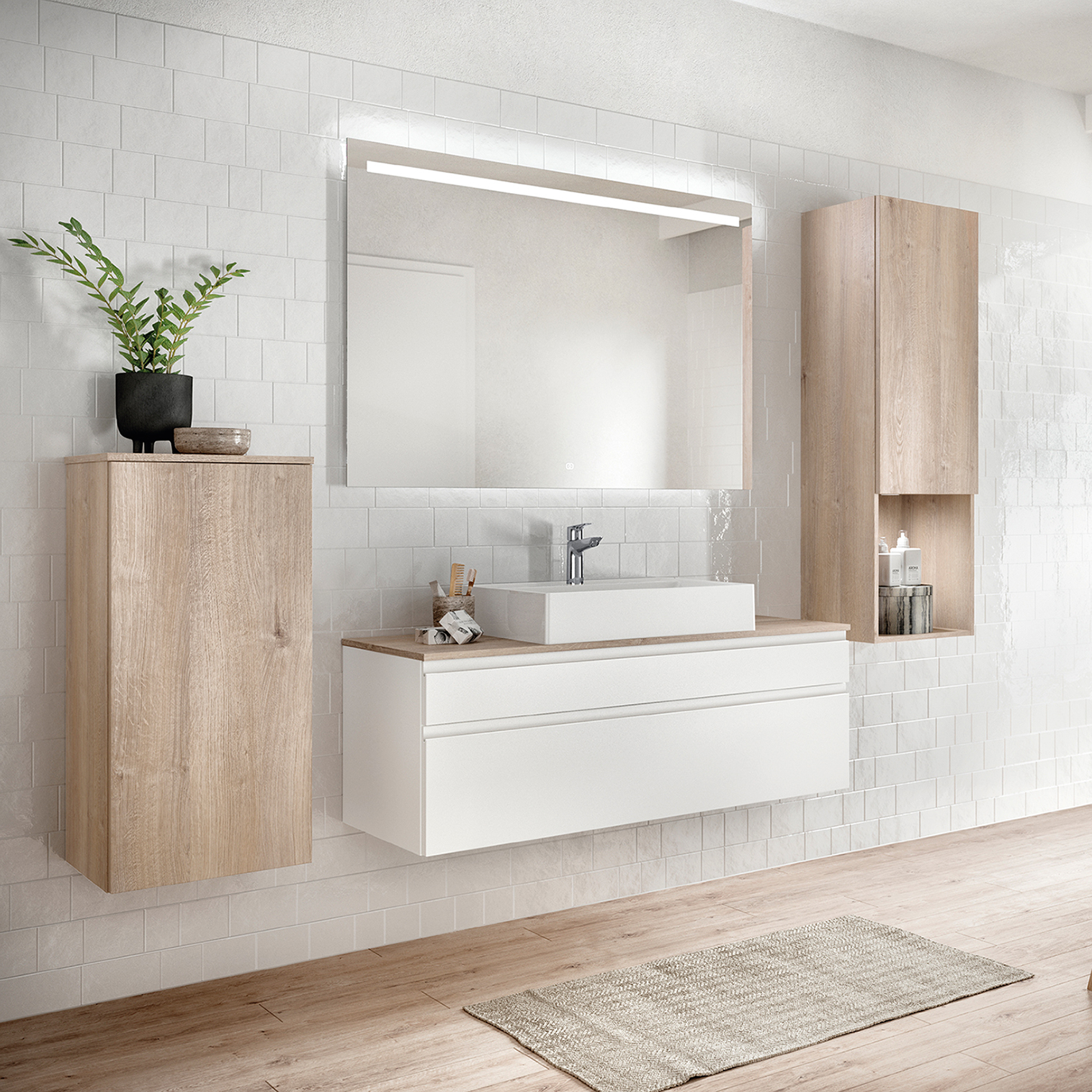 Baño de colores naturales